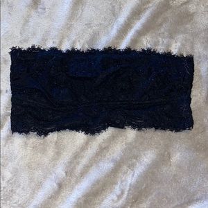 Aerie Black Bandeau Bralette